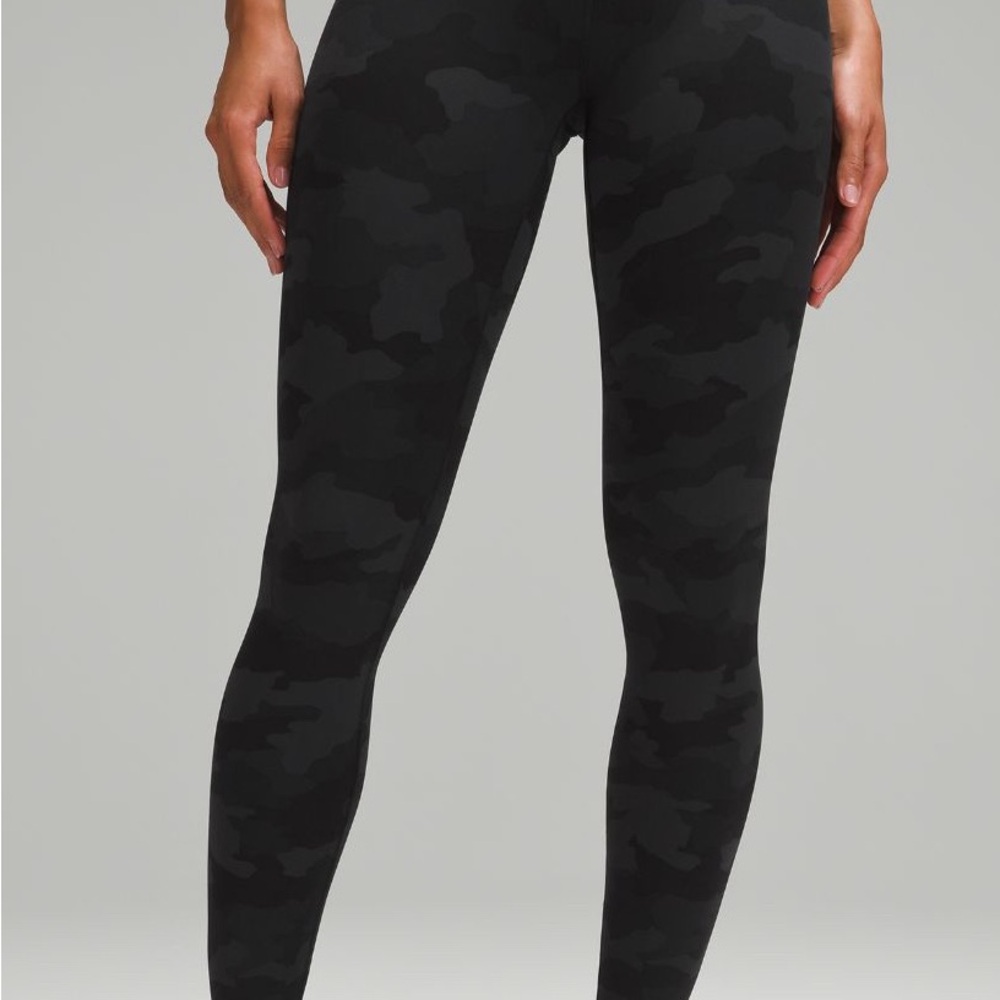 Lululemon Athletica Black Camo Leggings